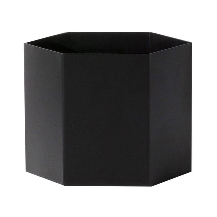 Hexagon doniczka, czarna, x-duży Ferm Living