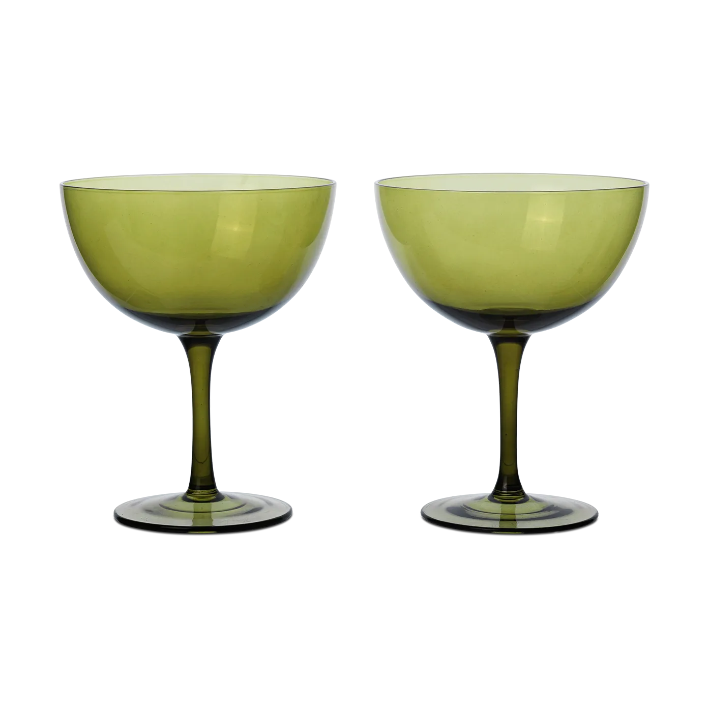 Host kieliszki do koktajli 240 ml, 2‑pak, Moss green Ferm Living