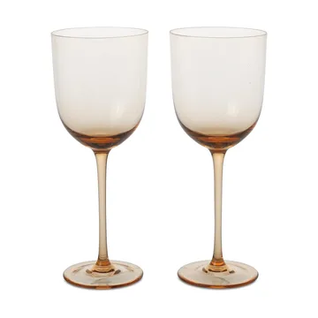Host kieliszki do wina białego 300 ml, 2‑pak - Rumieniec - Ferm Living
