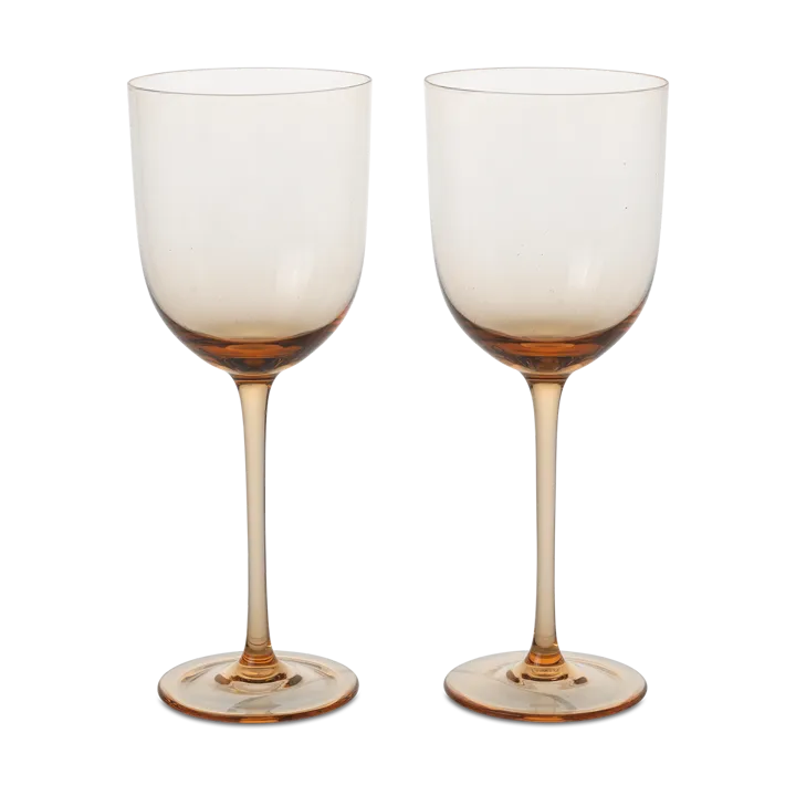 Host kieliszki do wina białego 300 ml, 2‑pak - Rumieniec - Ferm Living