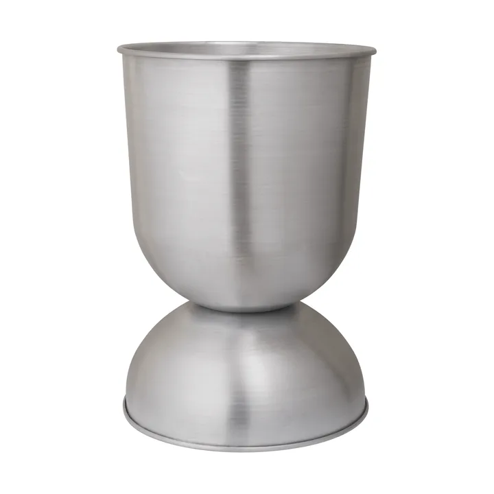 Hourglass doniczka, duża Ø50 cm - Aluminium - Ferm Living