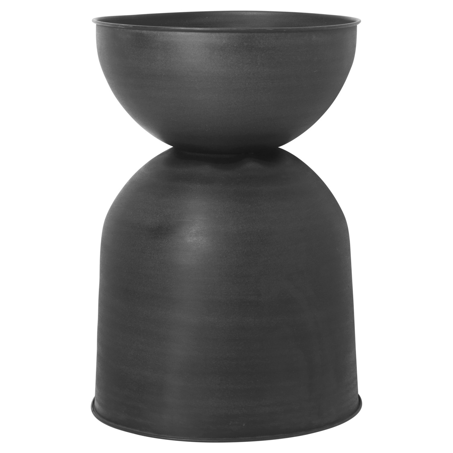 Ferm Living Hourglass doniczka, duża Ø50 cm Black-dark grey