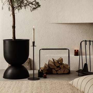 Hourglass doniczka, duża Ø50 cm - Black-dark grey - ferm LIVING