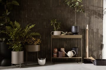 Hourglass doniczka extra small Ø21 cm - Black-dark grey - Ferm Living