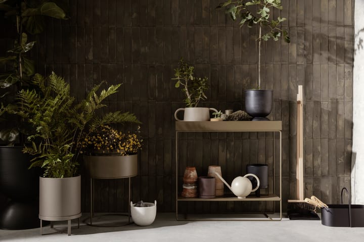 Hourglass doniczka extra small Ø21 cm, Black-dark grey Ferm Living