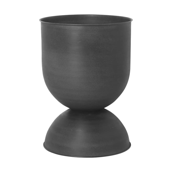 Hourglass doniczka, średnia Ø41 cm - Black-dark grey - Ferm LIVING