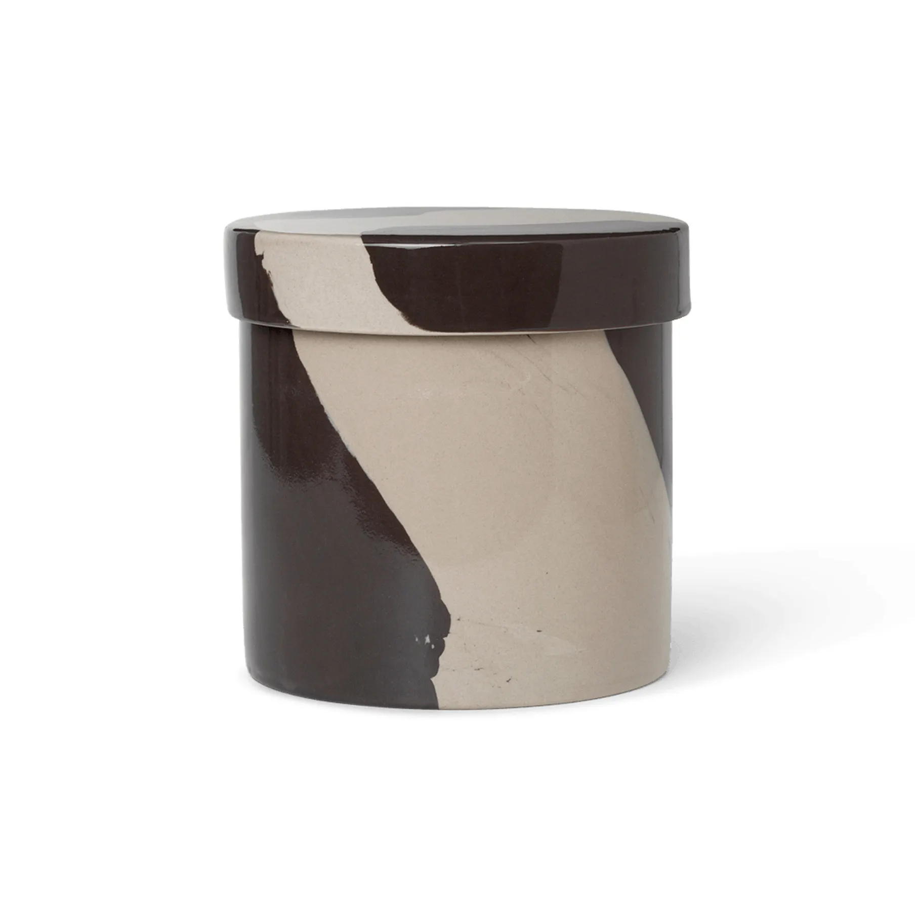 Inlay pojemnik do przechowywania Ø14.5 cm, Sand-brown Ferm Living