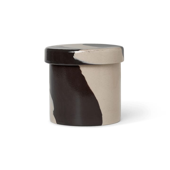 Inlay pojemnik do przechowywania Ø9.8 cm - Sand-brown - Ferm Living