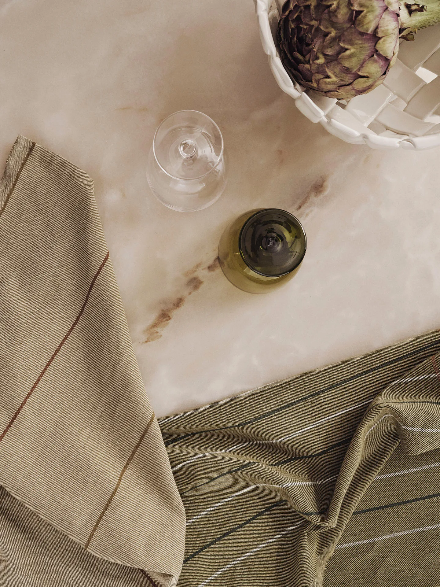 Ito ręcznik kuchenny 50x70 cm 2-pak, Seaweed-flax Ferm Living