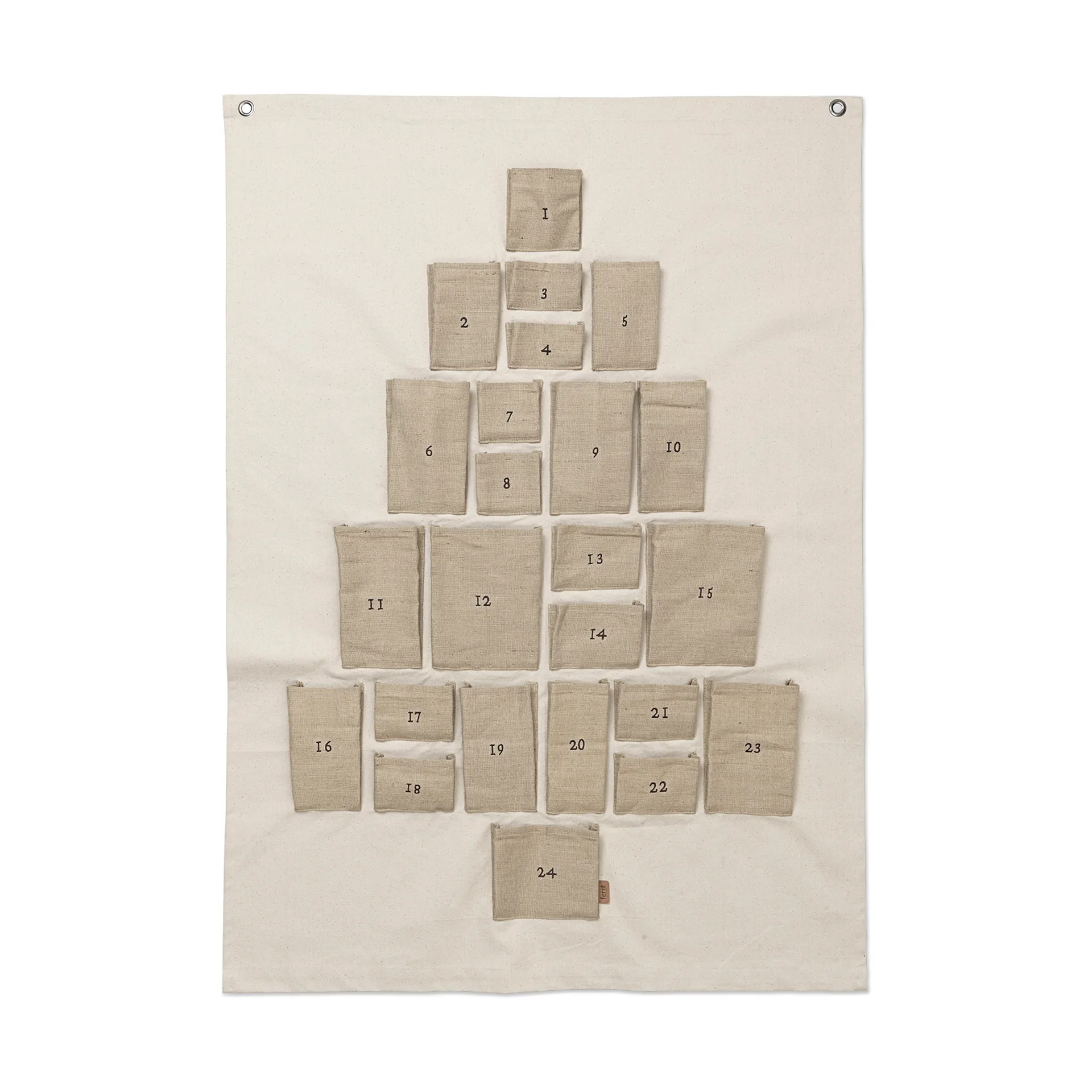 Kalendarz adwentowy Pine, Maxi, 90x125 cm Ferm Living