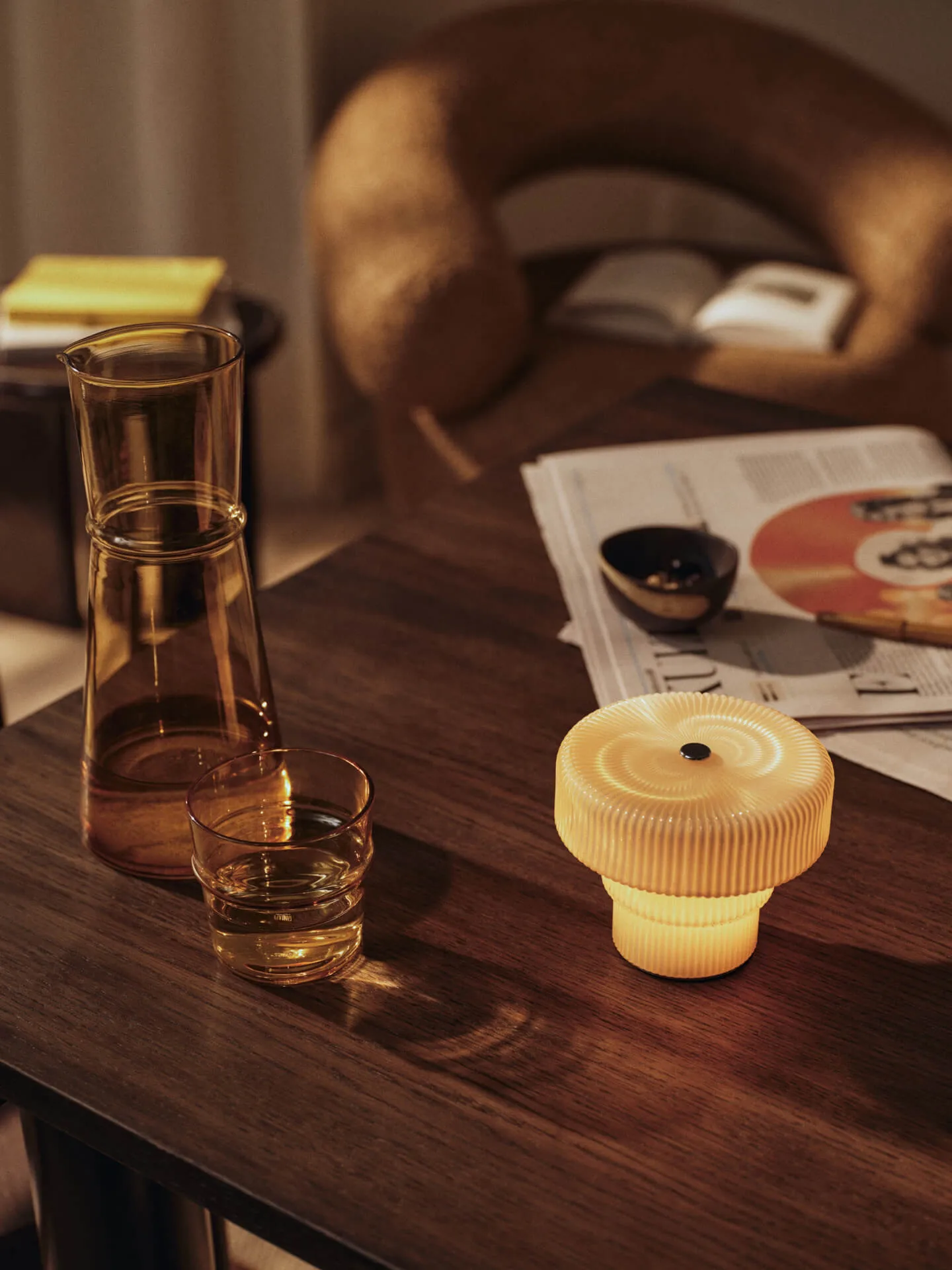 Karafka Boya, Yellow, 1,35 L Ferm Living