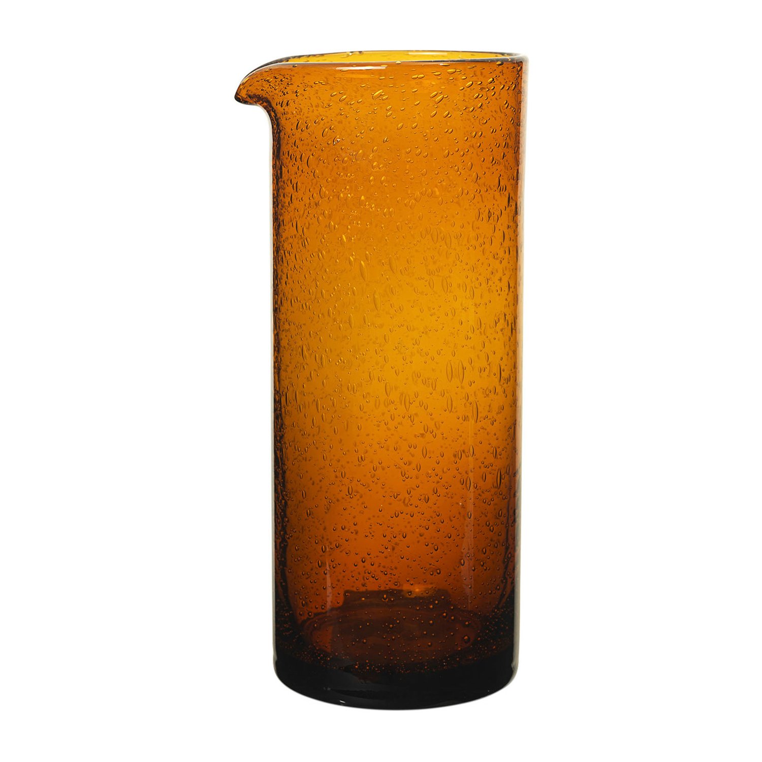 Ferm Living Karafka na wodę Oli 1 l Amber | Skandynawski Design | Dzbanki i karafki do wody | Pomarańczowy
