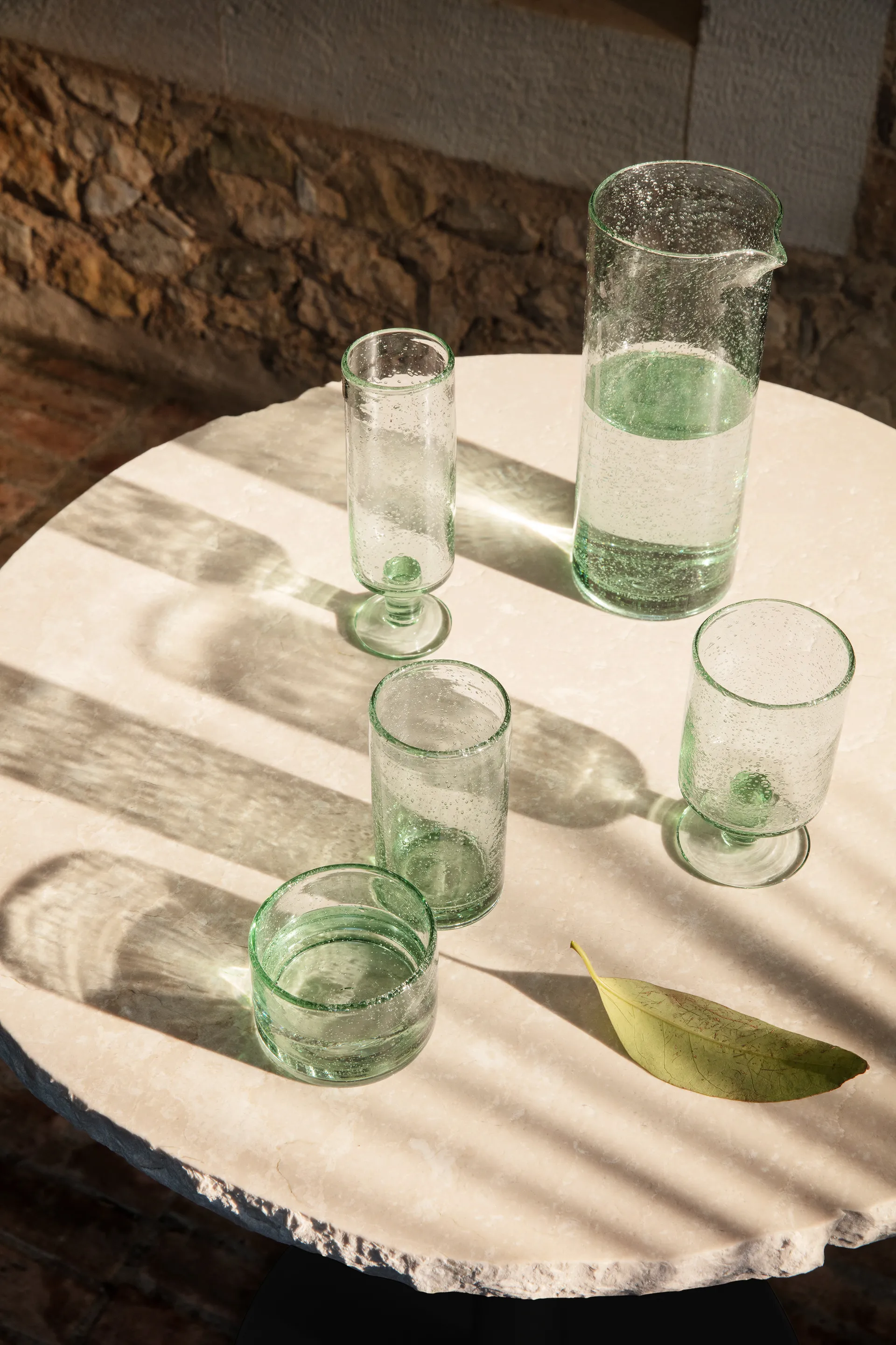 Karafka na wodę Oli 1 l, Recycled clear Ferm Living
