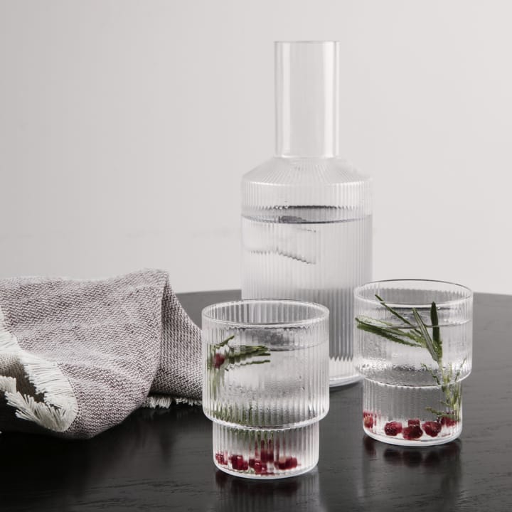 Karafka Ripple, Przezroczysta Ferm Living