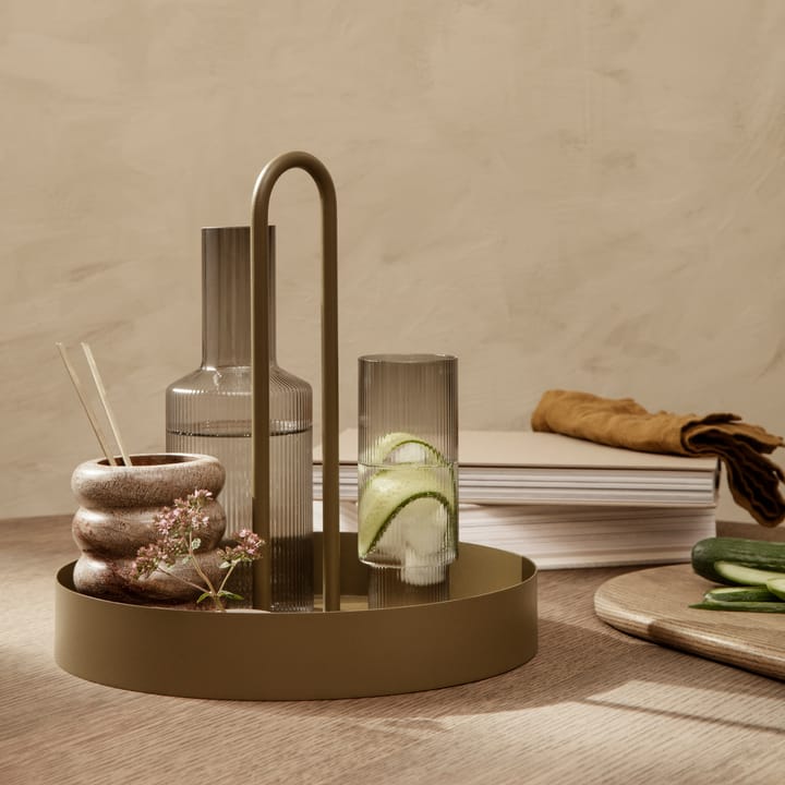 Karafka Ripple, Smoked grey (szara) Ferm Living