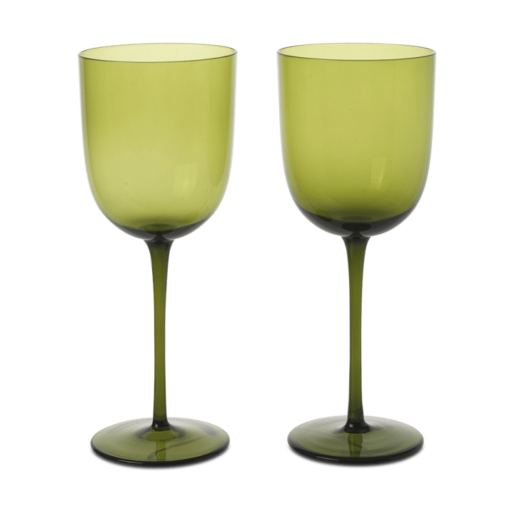Kieliszek do wina Host 30 cl 2-pak - Zieleń mchu - Ferm Living
