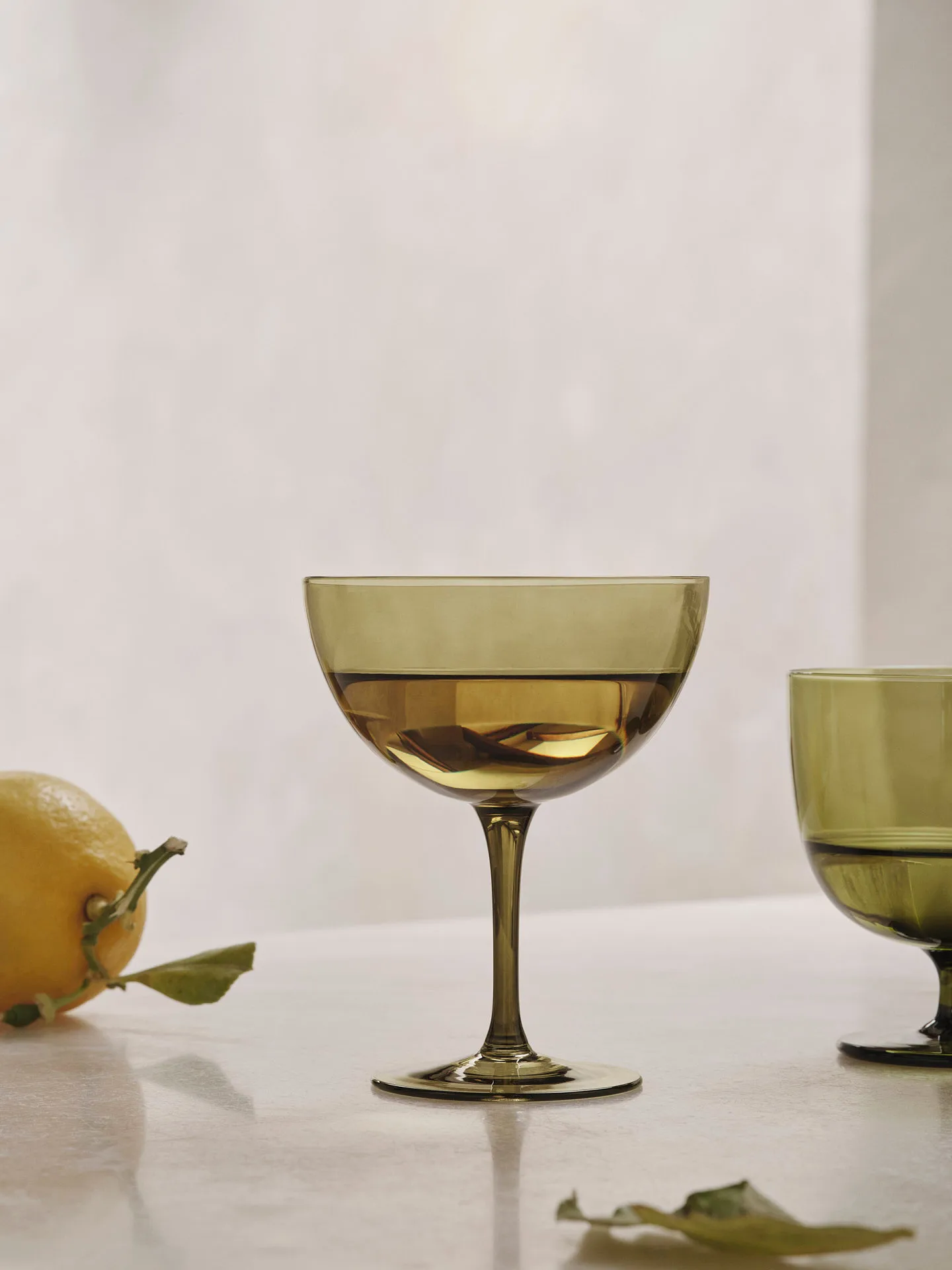 Kieliszek koktajlowy Host 24 cl 2-pack, Moss green Ferm Living