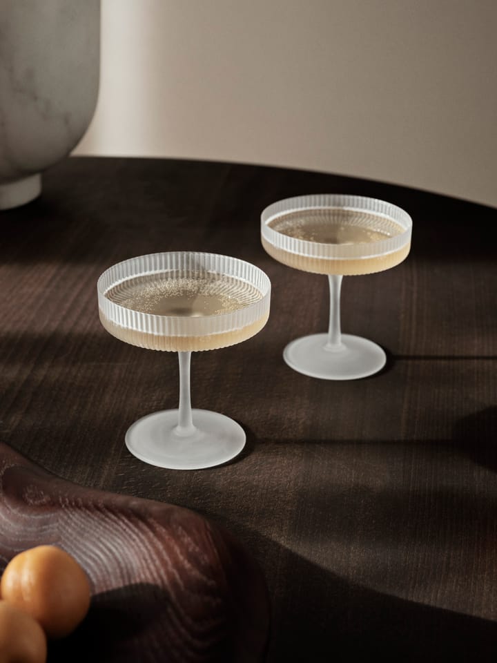 Kieliszki do szampana Ripple 2 szt., Frosted Ferm Living