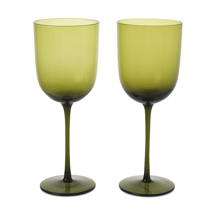 Kieliszki do wina czerwonego Host 2-pak 36 cl - Zieleń mchu - Ferm Living