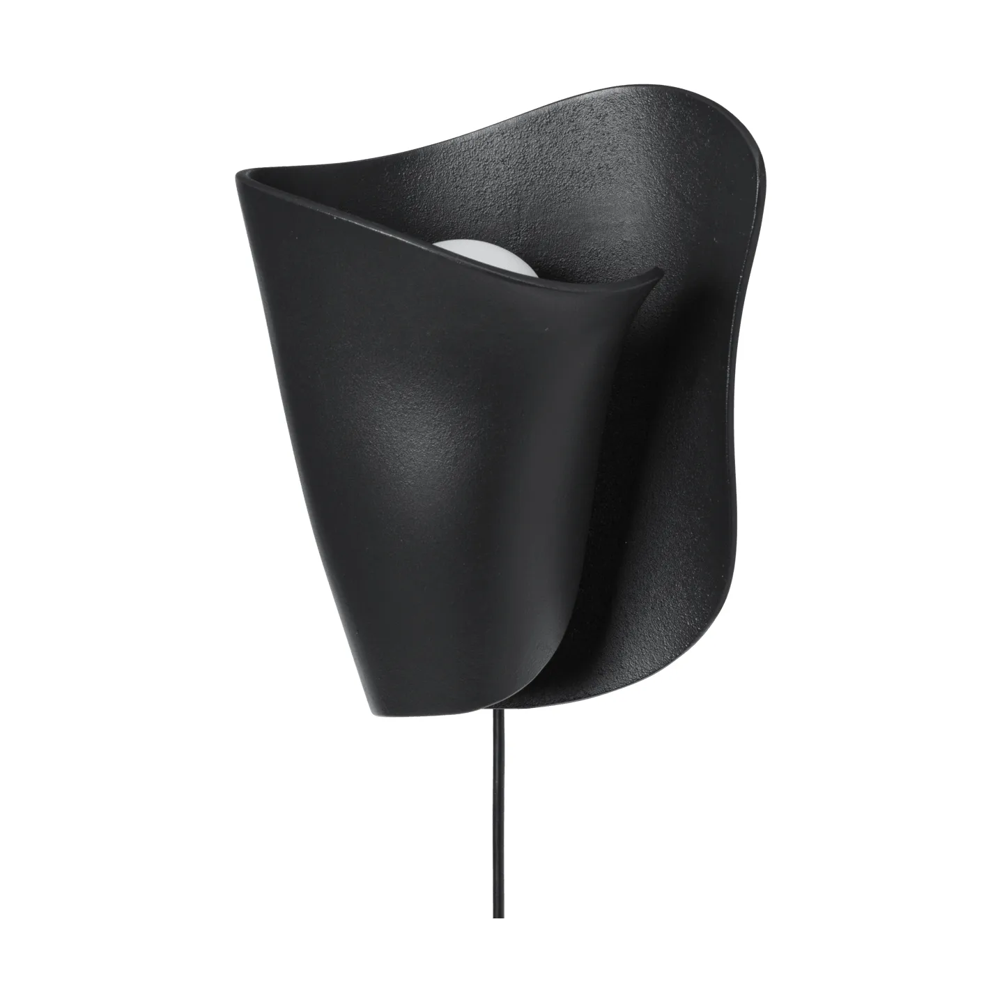 Kinkiet Oyster wall sconce, Black Ferm Living