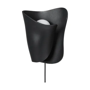 Kinkiet Oyster wall sconce - Black - Ferm Living