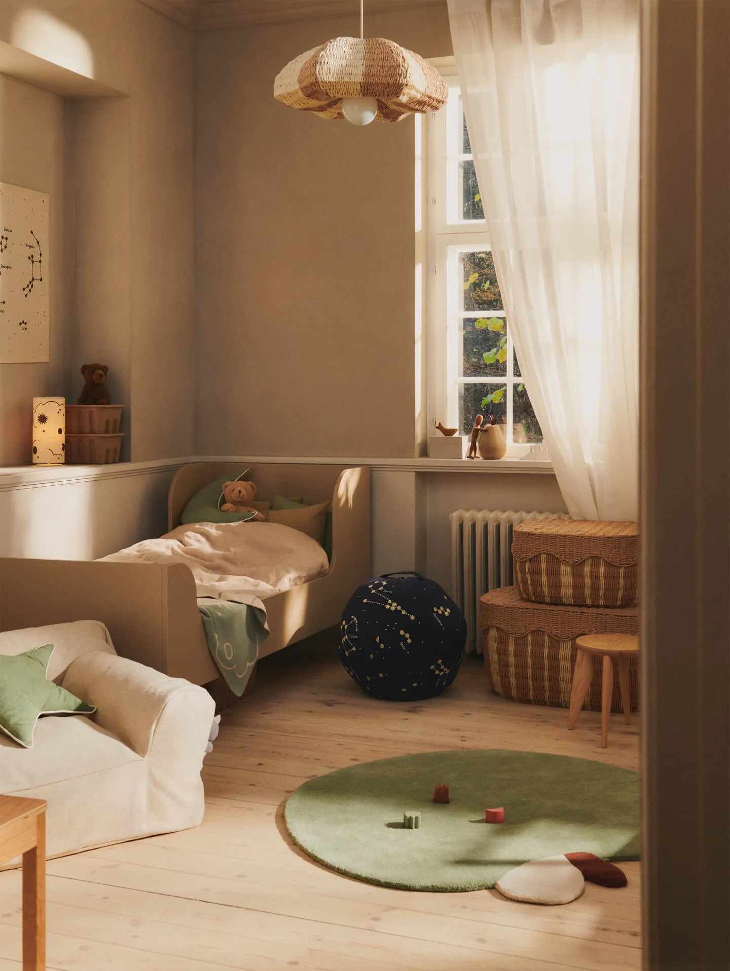 Klosz Rivan, Natural-off-white Ferm Living