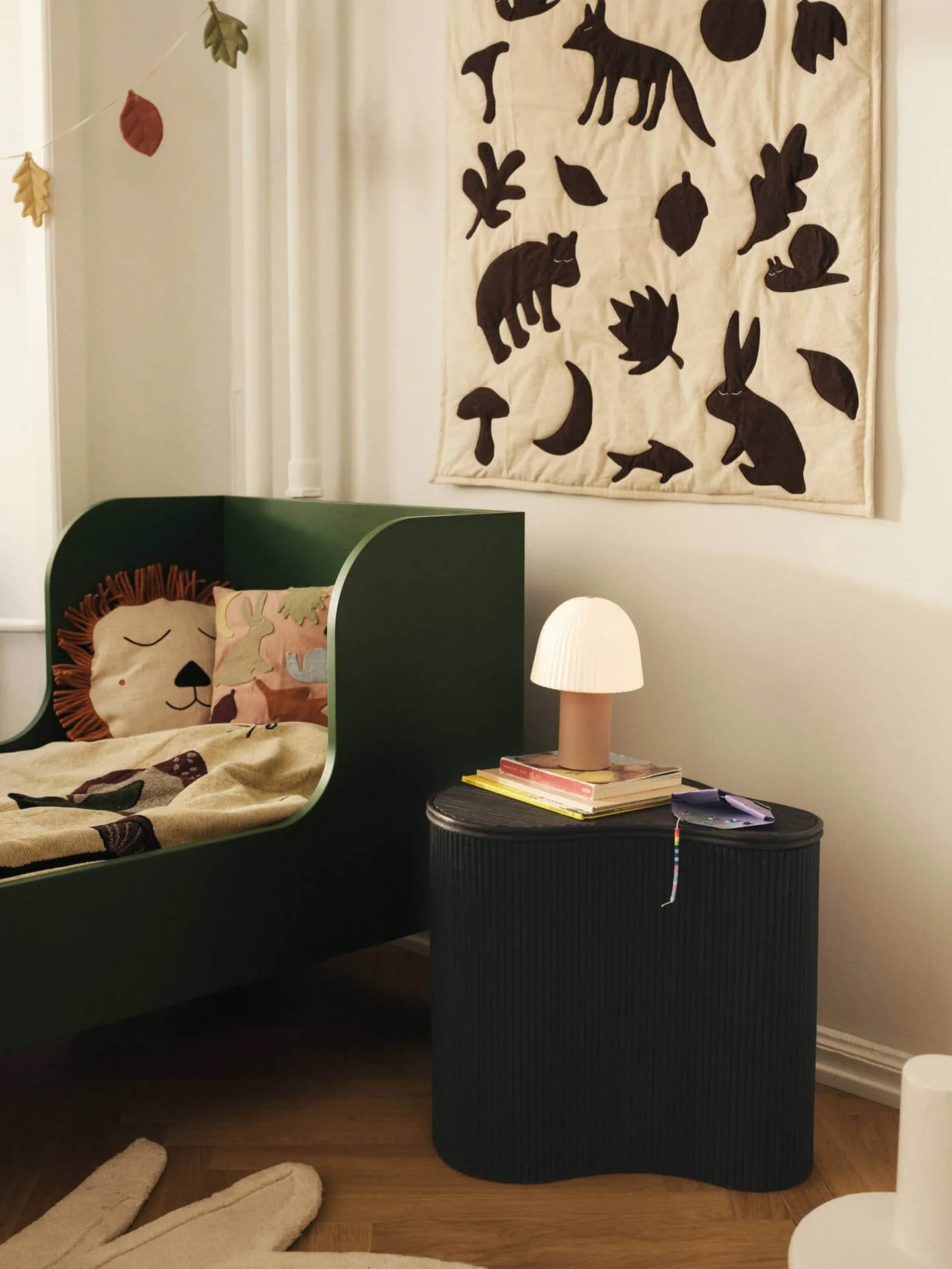 Koc Lunden, Off-white-dark chocolate, 80x110 cm Ferm Living