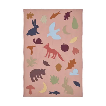 Koc Lunden - Rose-multi, 80x110 cm - Ferm Living