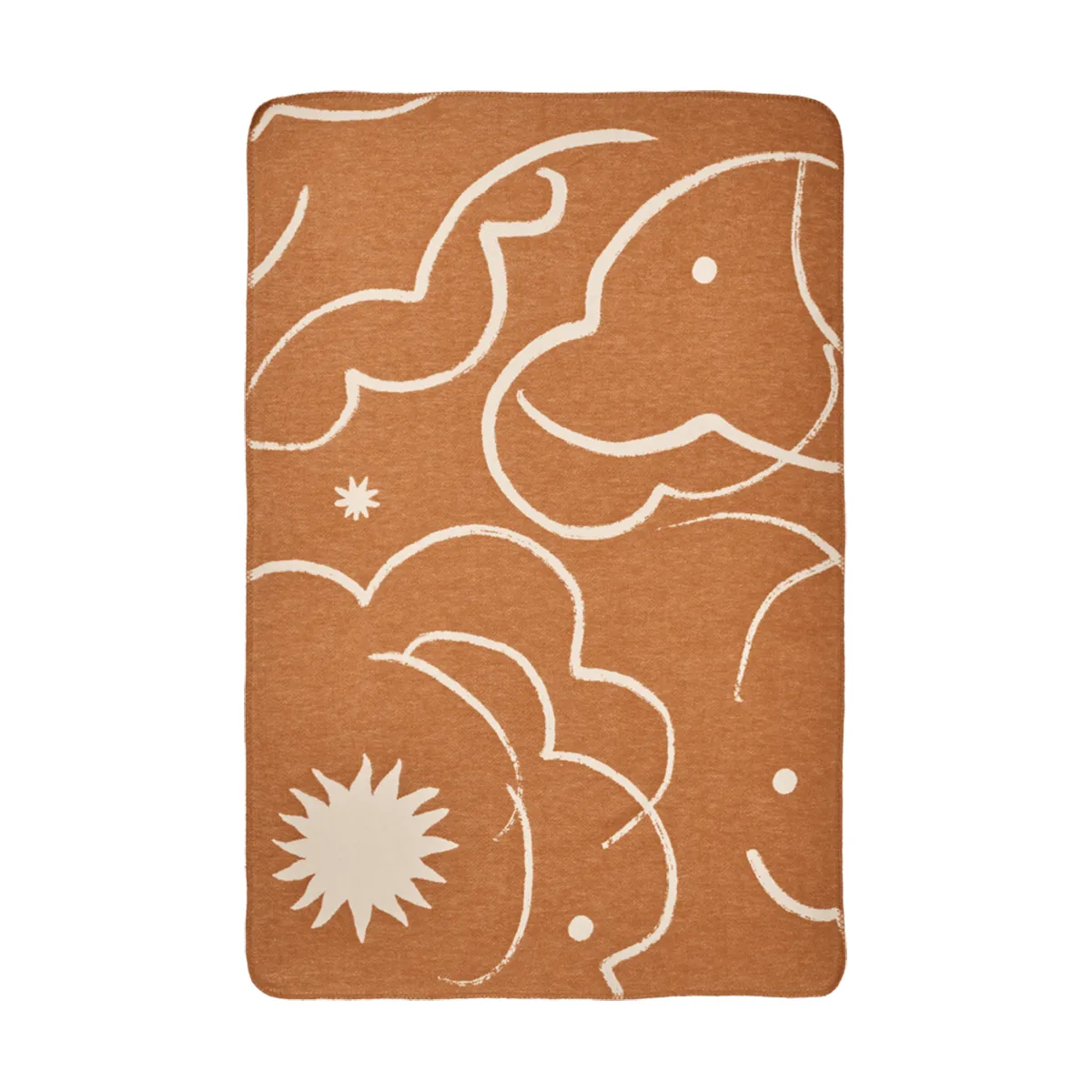 Koc Skye, Sienna-parchment, 80x120 cm Ferm Living