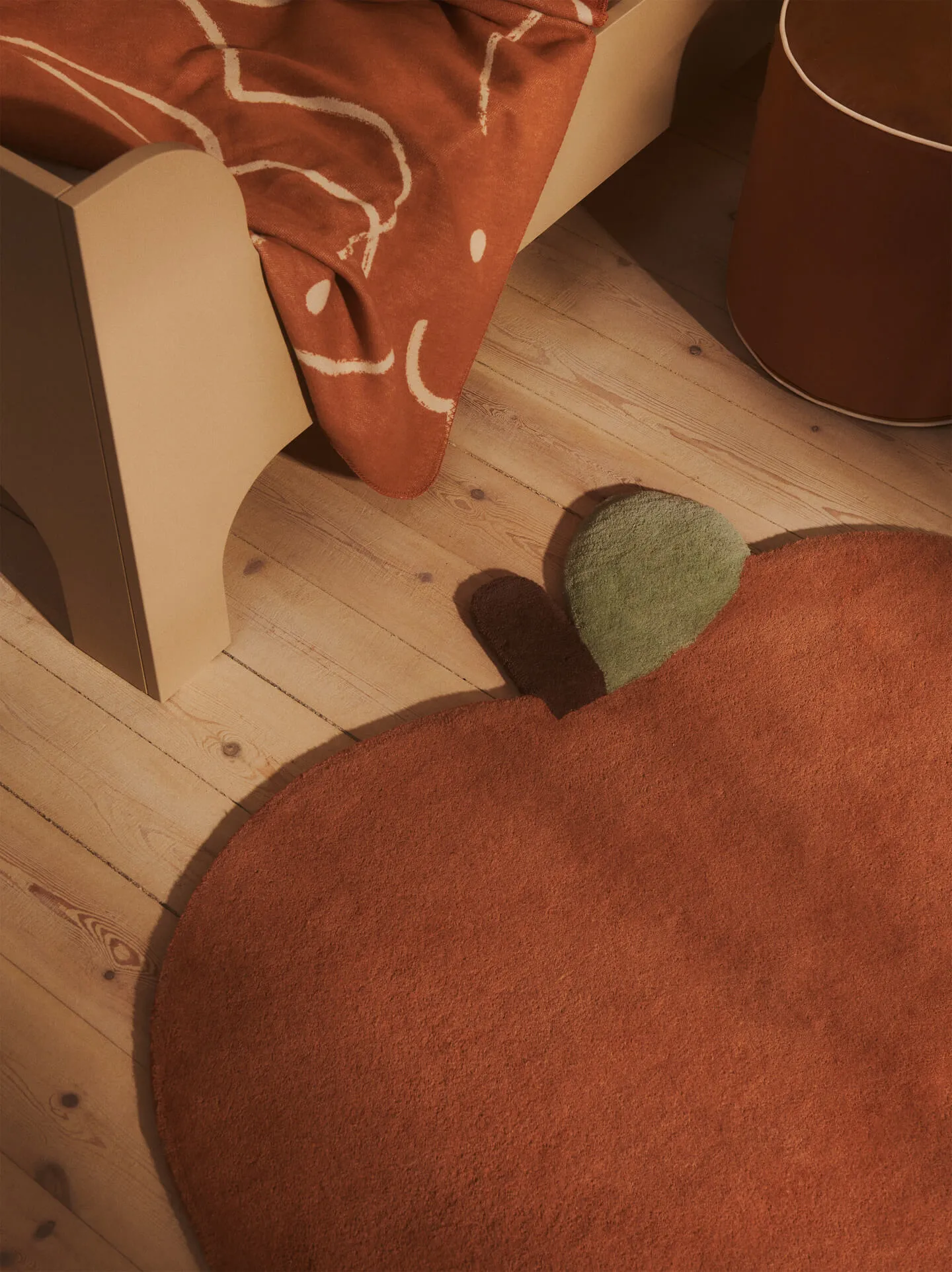 Koc Skye, Sienna-parchment, 80x120 cm Ferm Living