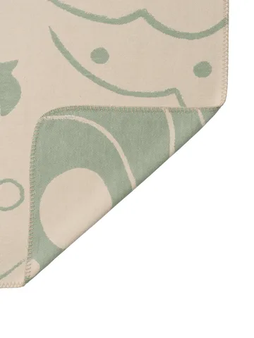 Koc Skye - Tea green-parchment, 80x120 cm - Ferm Living