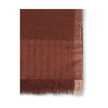 Koc Weaver 120x170 cm - Czerwono-brązowy - ferm LIVING