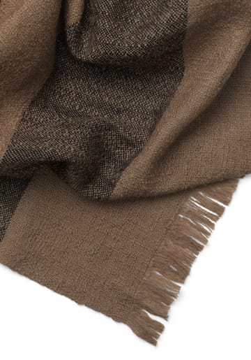 Koc wełniany Dry 120x180 cm - Sugar Kelp/Czarny  - Ferm Living