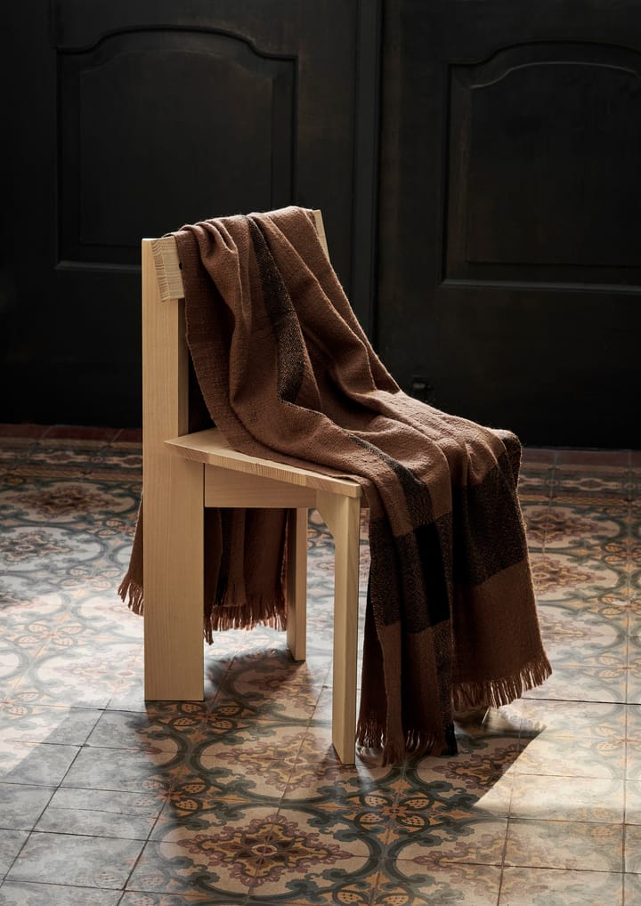 Koc wełniany Dry 120x180 cm, Sugar Kelp/Czarny  Ferm Living