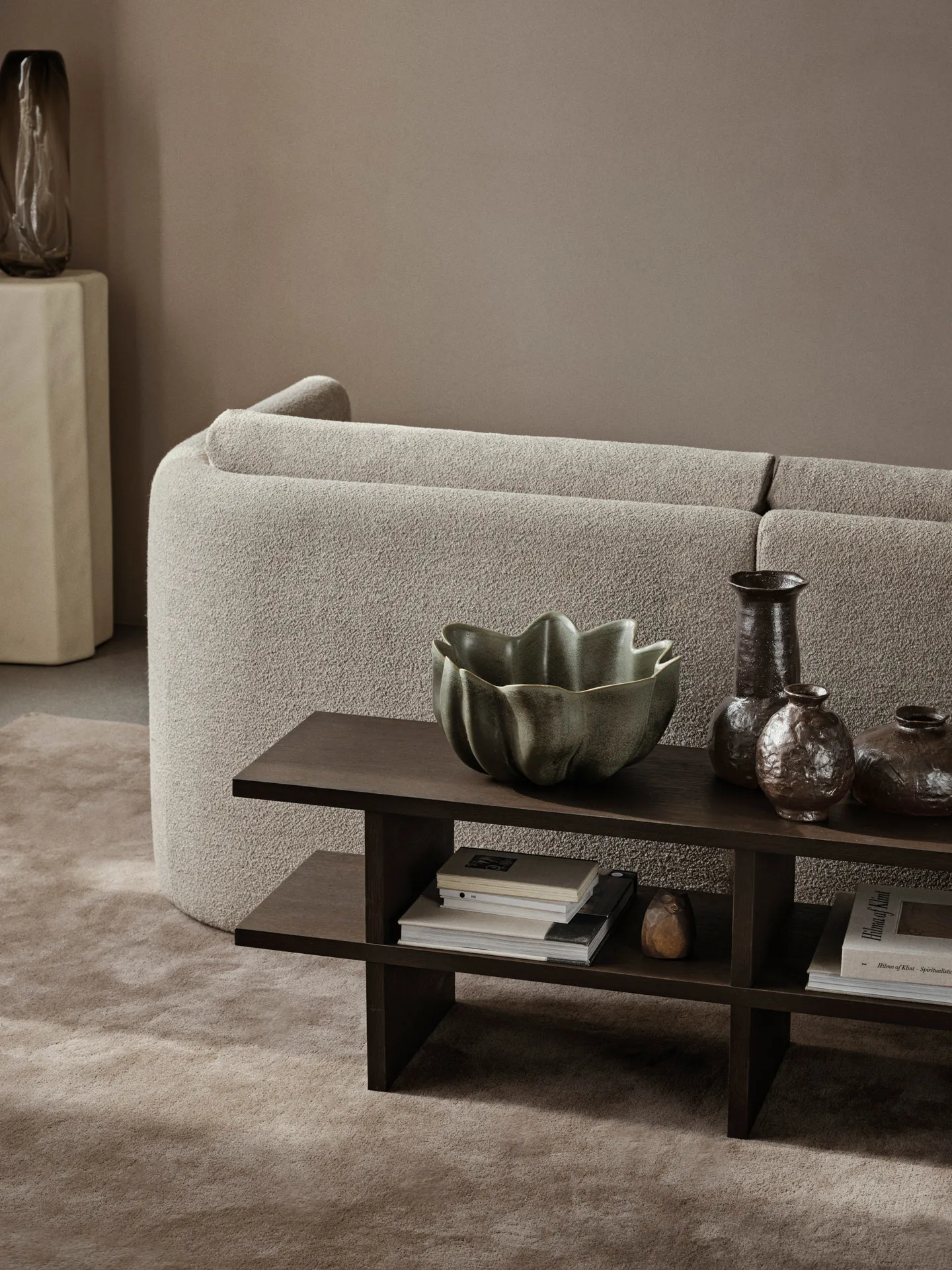 Kona ławka, Dark Stained oak veneer Ferm Living