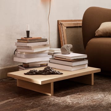 Kona low table boczny stolik - oak Natural veneer - ferm LIVING