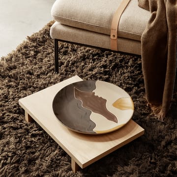 Kona low table boczny stolik - oak Natural veneer - Ferm Living