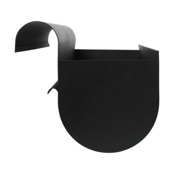 Kosz balkonowy Uma large 60 cm - Black - Ferm Living