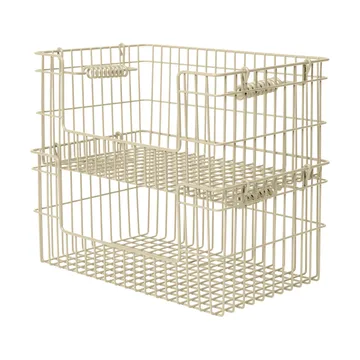 Kosz Cala sztaplowalny 2-pak - Cashmere, 28,7x18x13 cm - Ferm Living