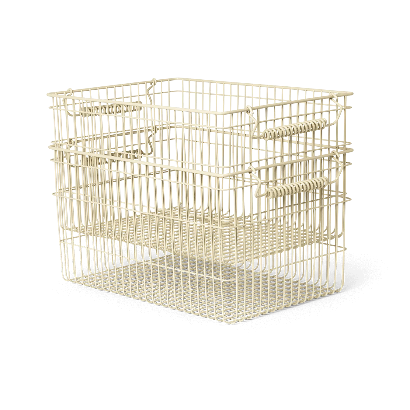 Kosz Cala sztaplowalny 2-pak, Cashmere, 36,2x26,2x20,2cm Ferm Living