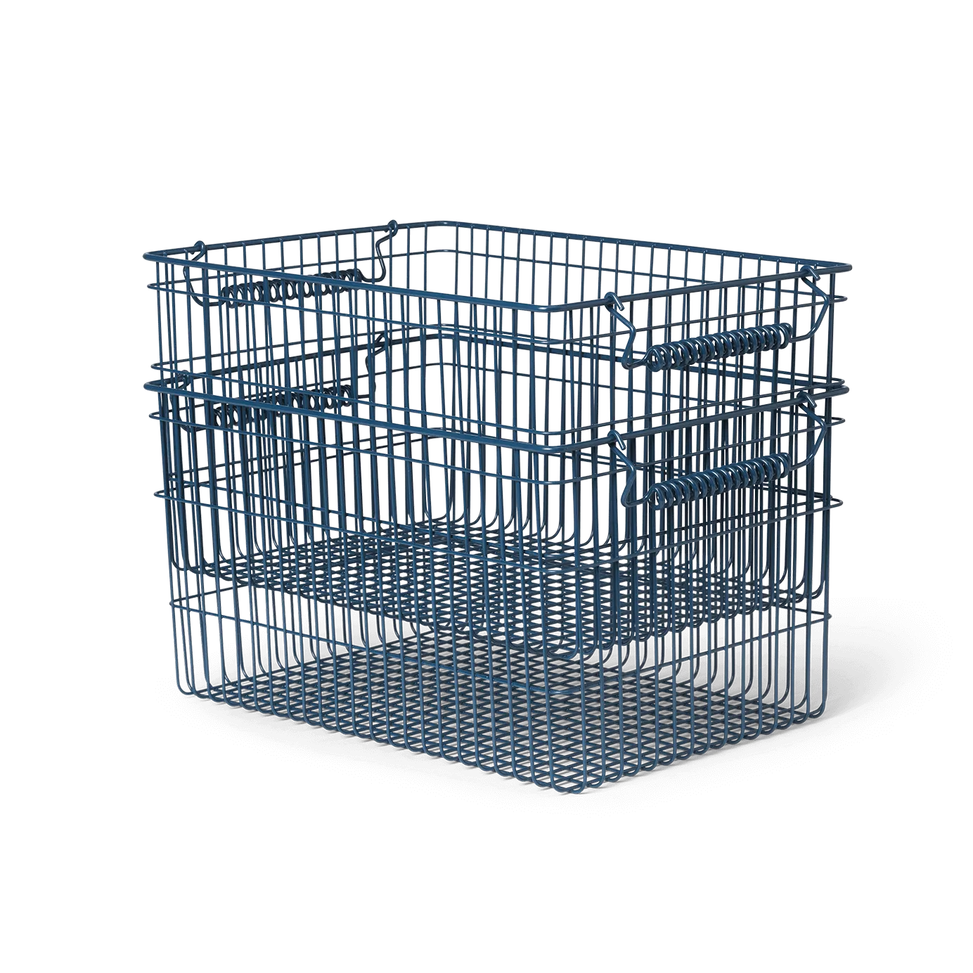 Kosz Cala sztaplowalny 2-pak, Dark blue, 36,2x26,2x20,2cm Ferm Living