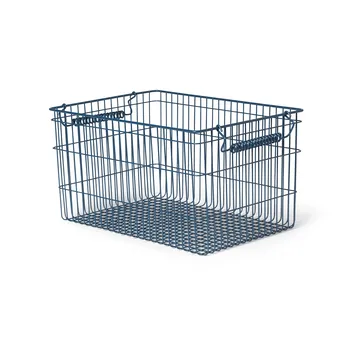 Kosz Cala sztaplowalny 2-pak - Dark blue, 36,2x26,2x20,2cm - Ferm Living