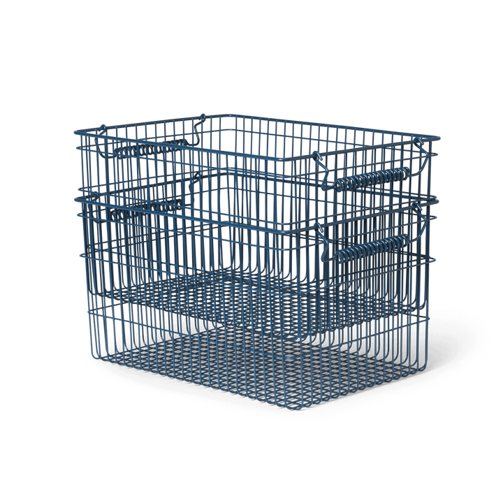 Kosz Cala sztaplowalny 2-pak - Dark blue - Ferm Living
