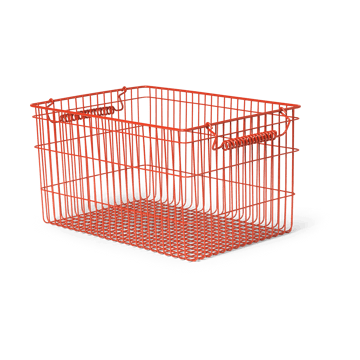 Kosz Cala sztaplowalny 2-pak - Poppy red - Ferm Living