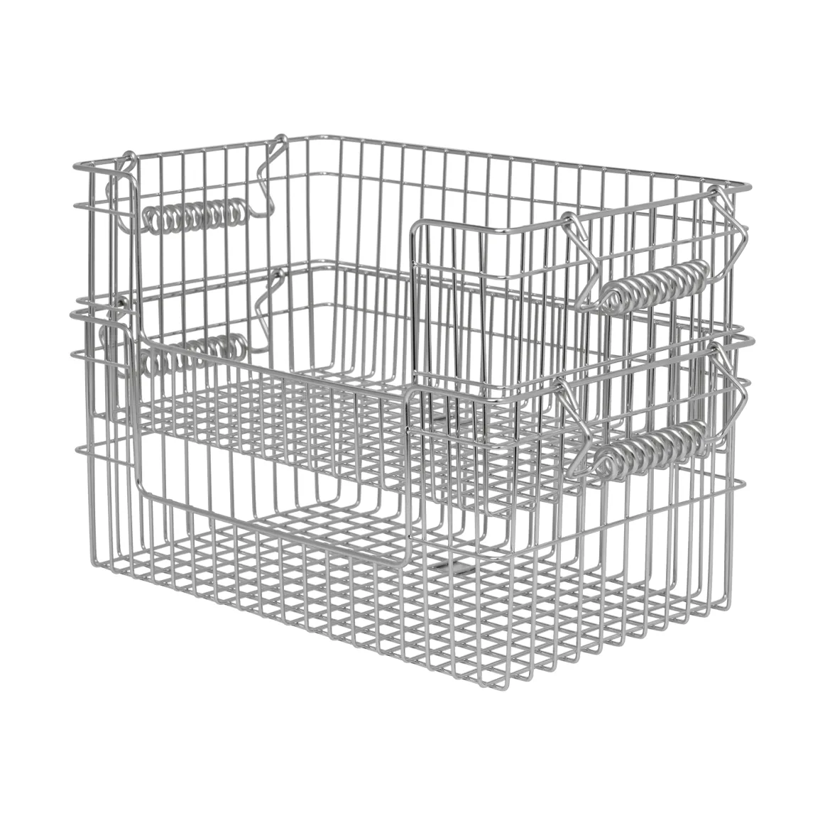 Kosz Cala sztaplowalny 2-pak, Stainless Steel, 28,7x18x13 cm Ferm Living