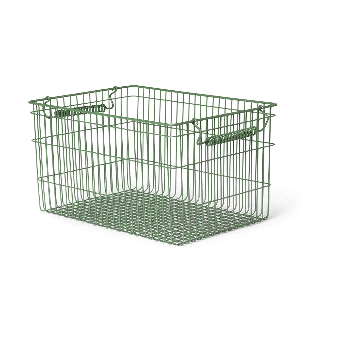 Kosz Cala sztaplowalny 2-pak, Verdant green, 36,2x26,2x20,2cm Ferm Living