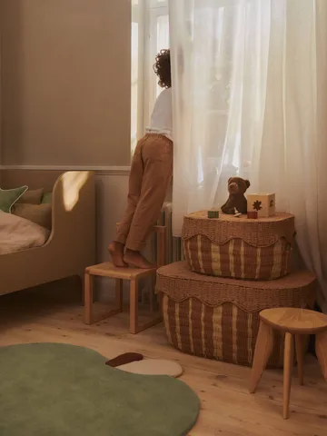 Kosz do przechowywania Rivan, 2 części - Natural-off-white - Ferm Living