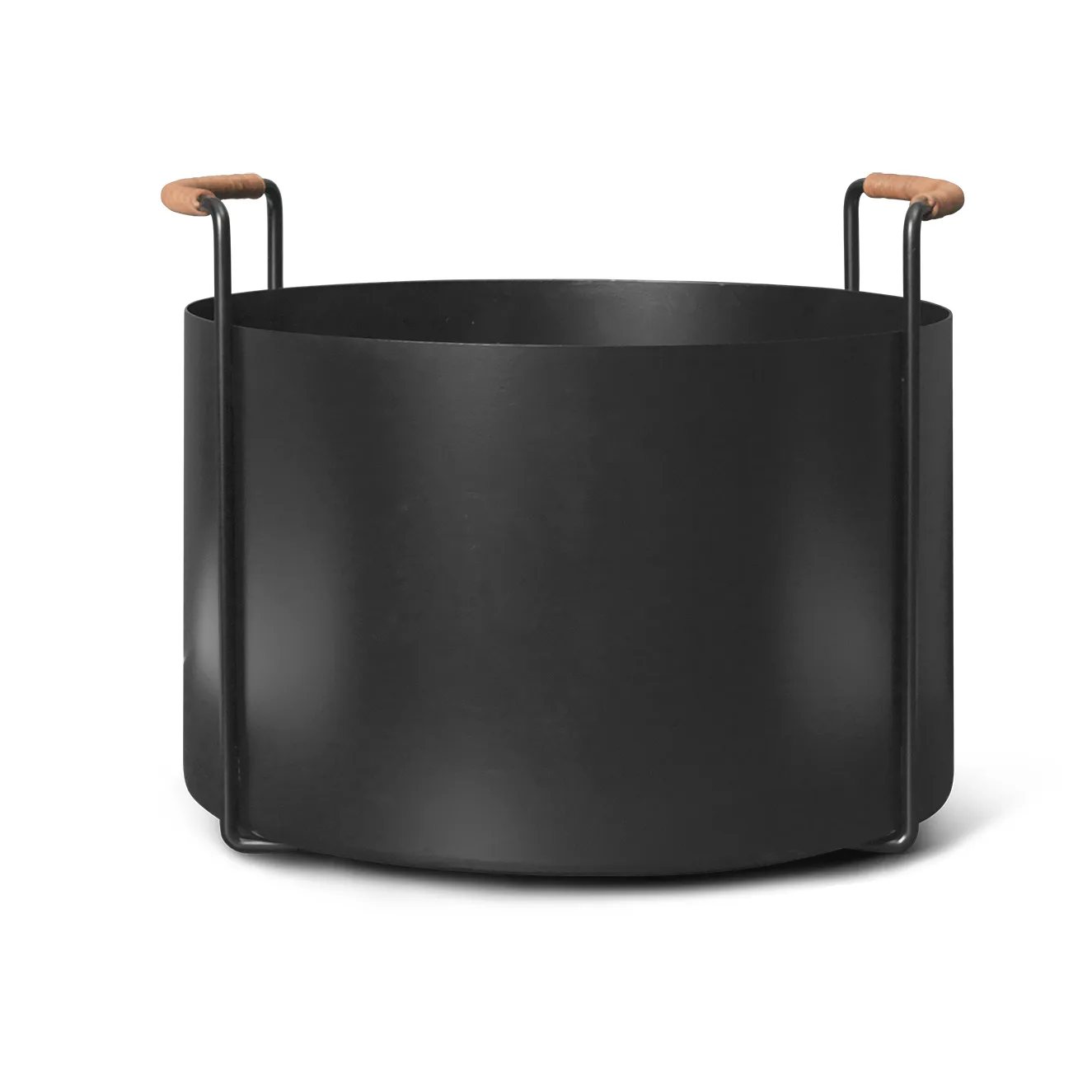 Kosz na drewno opałowe Port, 42x40x32,4 cm, Black Ferm Living