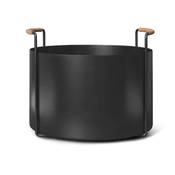 Kosz na drewno opałowe Port, 42x40x32,4 cm - Black - Ferm Living