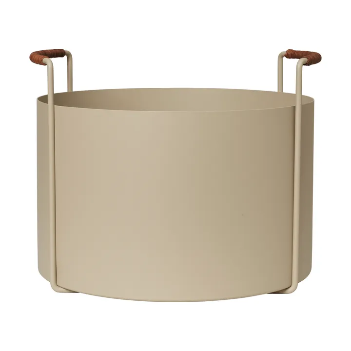 Kosz na drewno opałowe Port, 42x40x32,4 cm - Cashmere - Ferm Living